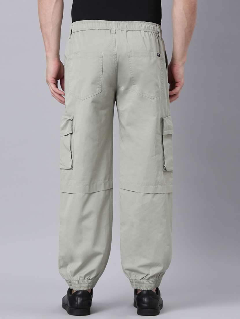 men solid mid rise relaxed fit jogger - 22517751 -  Standard Image - 4