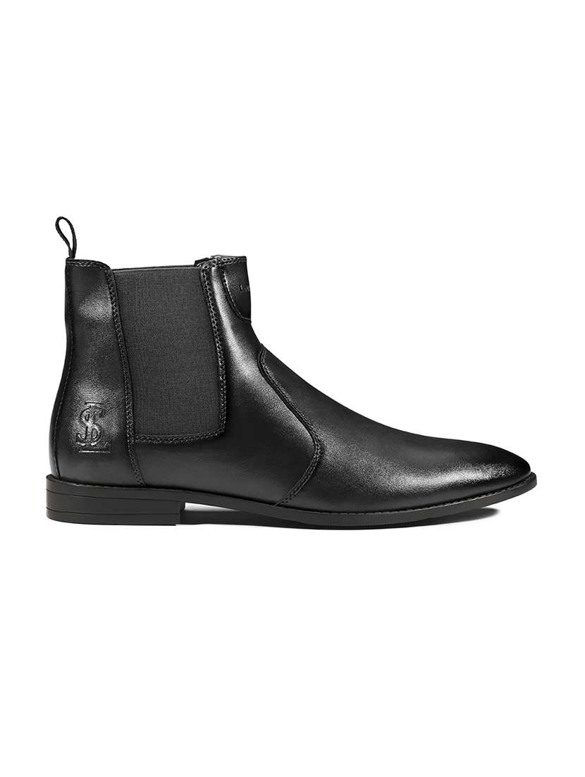 men black slip on boot - 22517754 -  Standard Image - 1