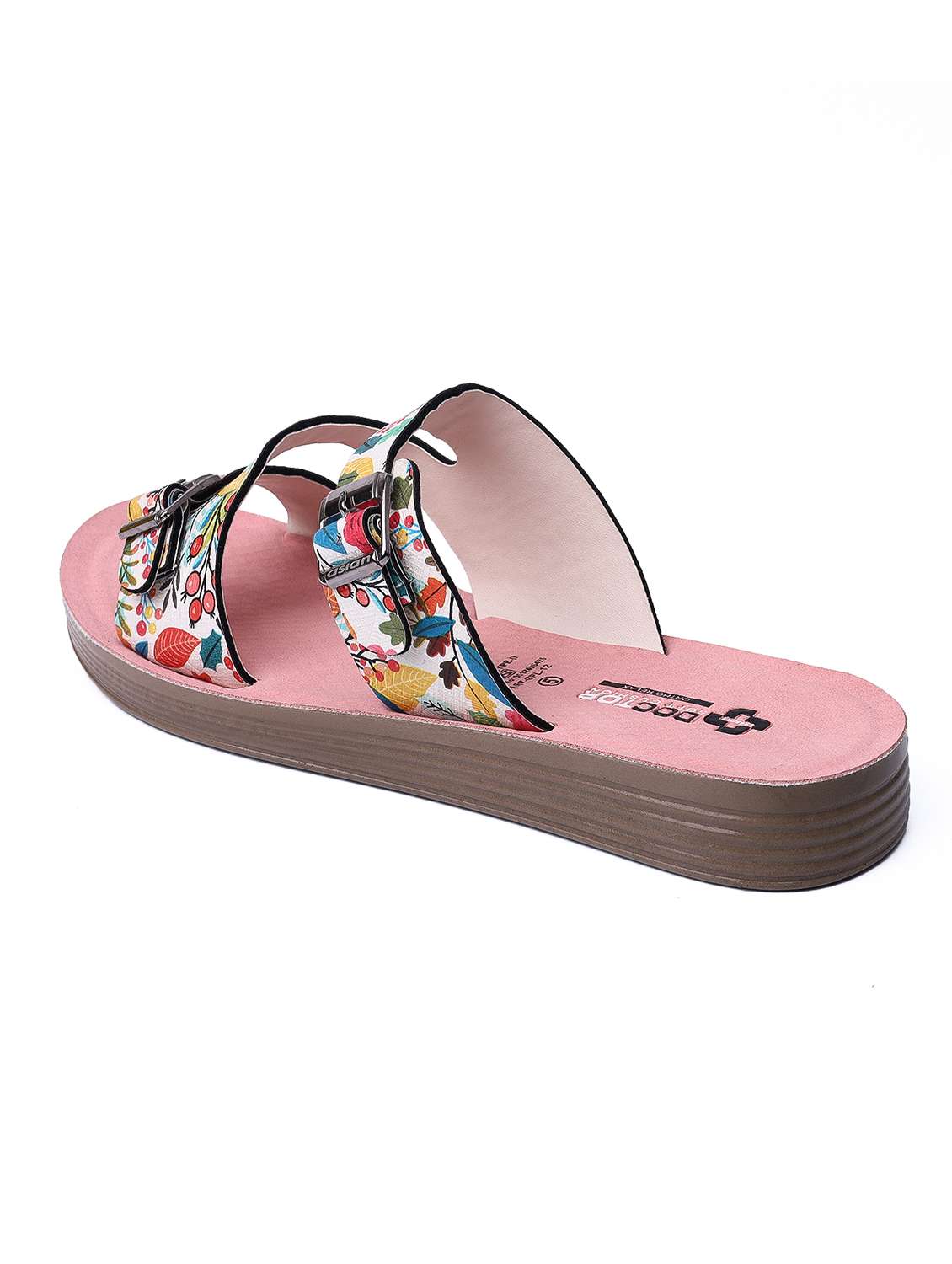 women printed slip on flat sandal - 22517780 -  Standard Image - 1