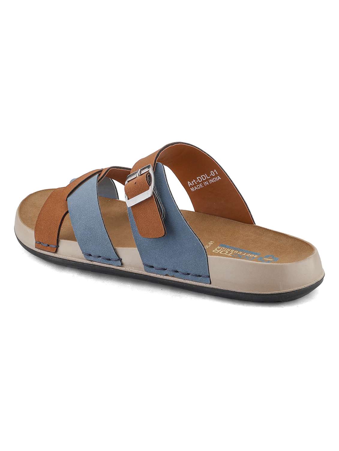 women colourblocked slip on flat sandal - 22517782 -  Standard Image - 1