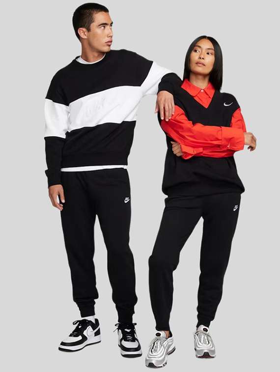 unisex solid mid rise regular fit joggers - 22517798 -  Standard Image - 4