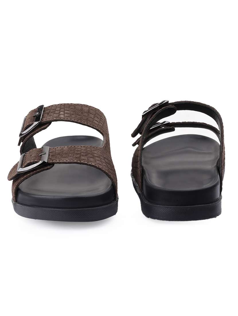 men textured slip on sandal - 22517831 -  Standard Image - 4