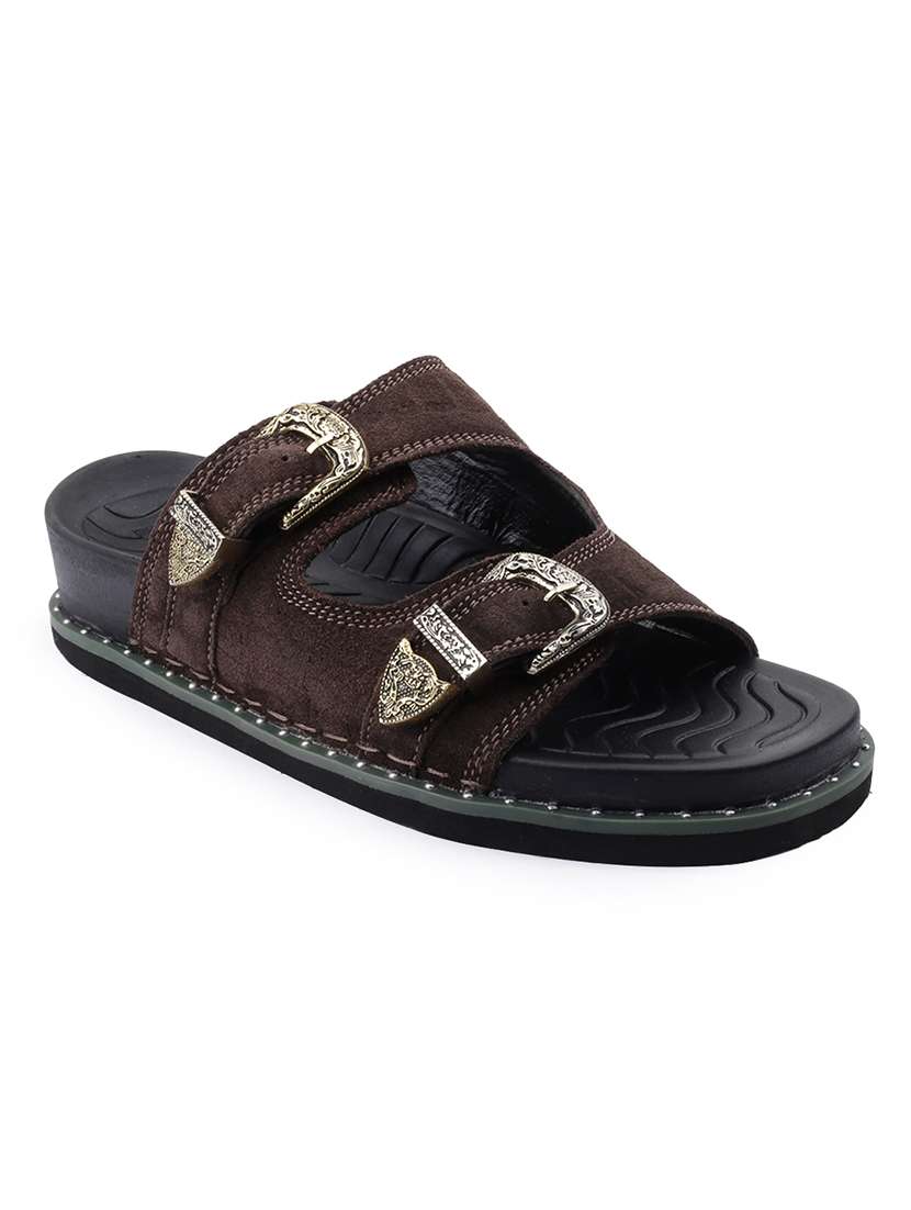 men solid slip on sandal - 22517832 -  Standard Image - 1