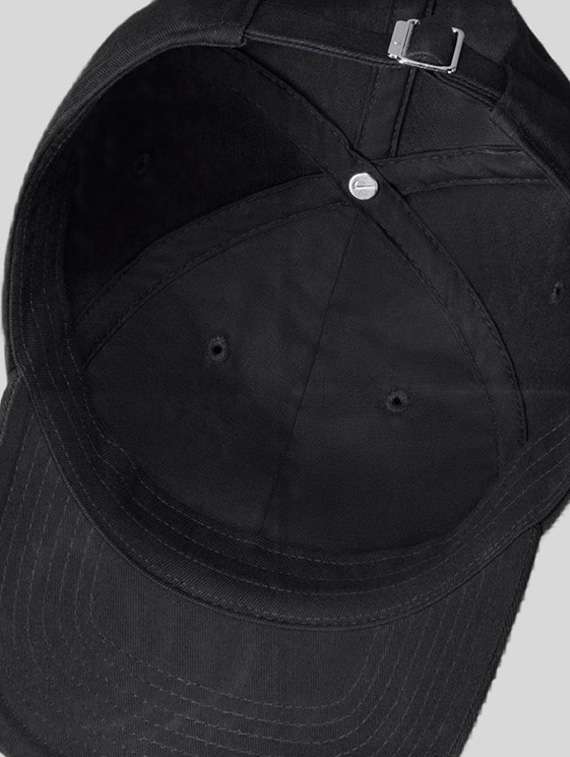 nike black cotton unstructured patch cap - 22517908 -  Standard Image - 4