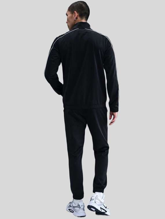 men solid long sleeve full length track suit - 22518105 -  Standard Image - 4