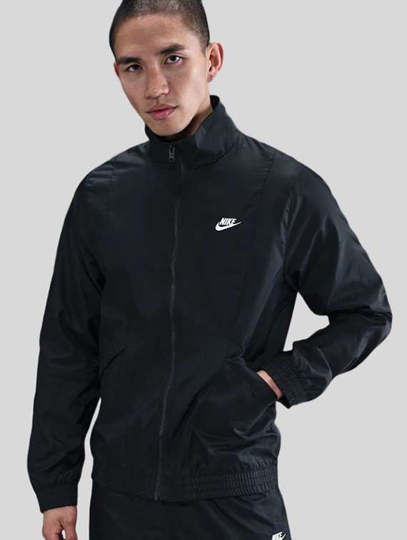 men solid long sleeve full length track suit - 22518106 -  Standard Image - 1