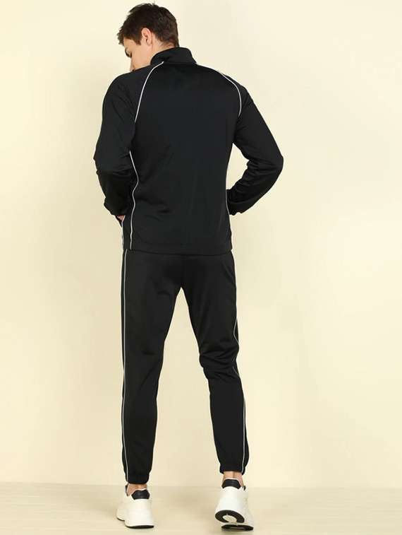 men solid long sleeve full length track suit - 22518108 -  Standard Image - 4