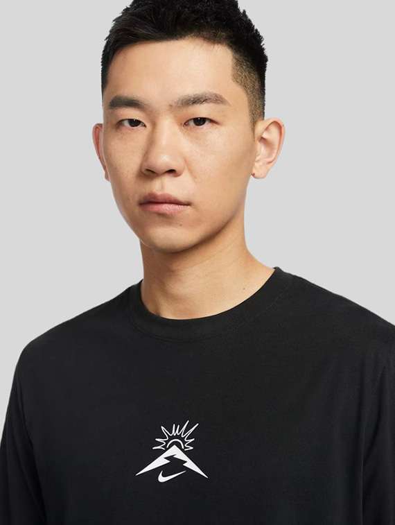 men printed long sleeve sport t-shirt - 22518125 -  Standard Image - 1