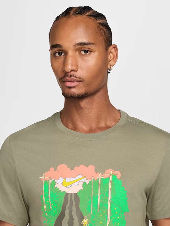 men printed short sleeve sport t-shirt - 22518144 -  Standard Image - 1