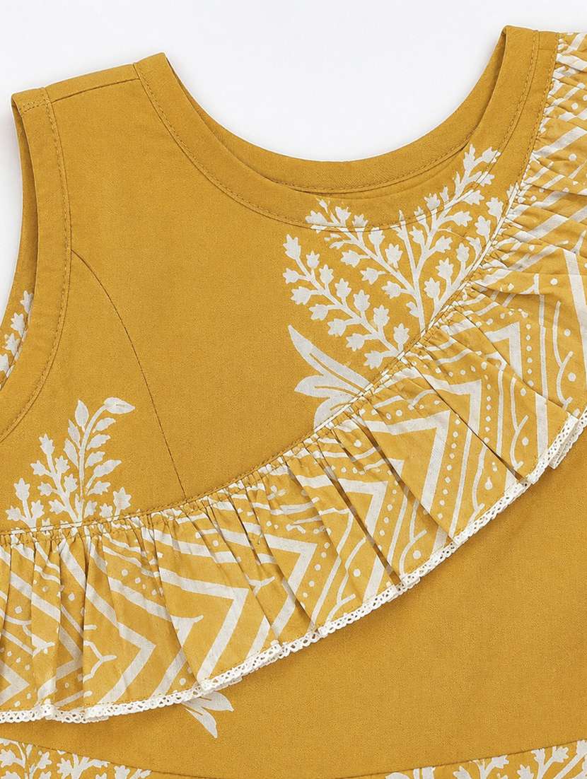 girls printed sleeveless top and palazzo co-ord set - 22518168 -  Standard Image - 4
