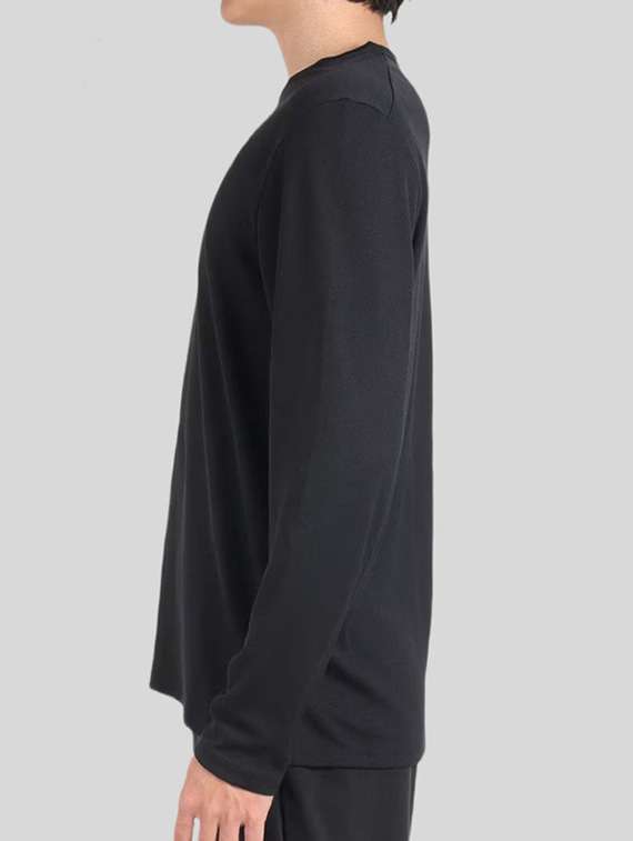 men solid long sleeve regular fit t-shirt - 22518194 -  Standard Image - 4