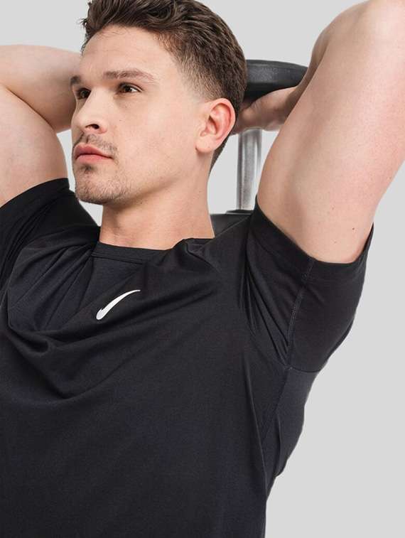 men solid short sleeve regular fit t-shirt - 22518195 -  Standard Image - 1