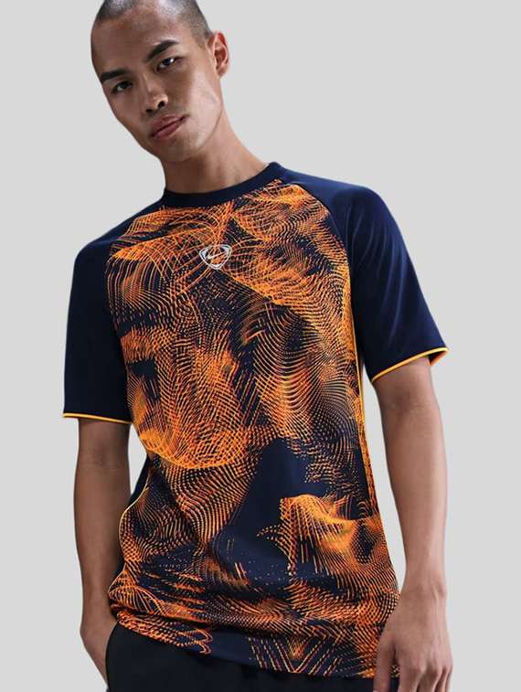 men printed raglan sleeve regular fit t-shirt - 22518202 -  Standard Image - 1