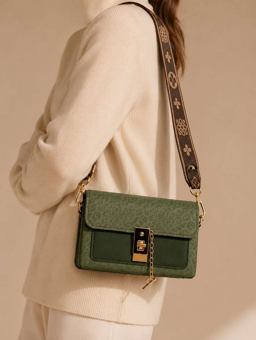 women green printed sling bag - 22518302 -  Standard Image - 4
