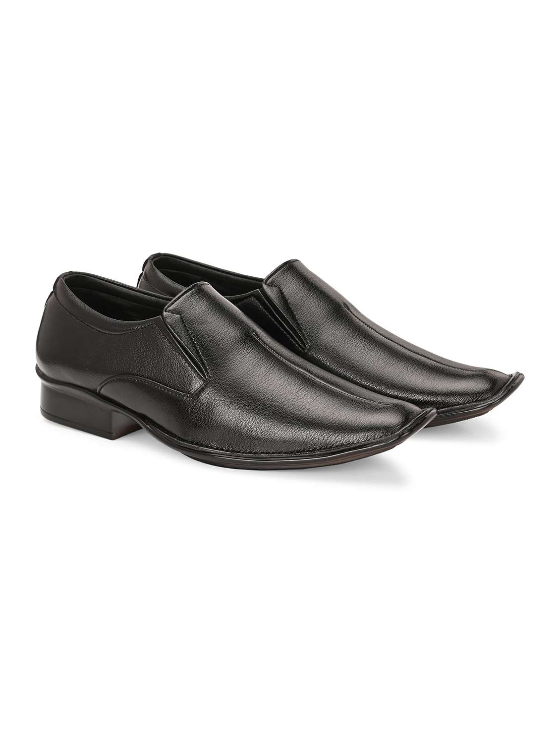 men black slip on formal shoes - 22518463 -  Standard Image - 1