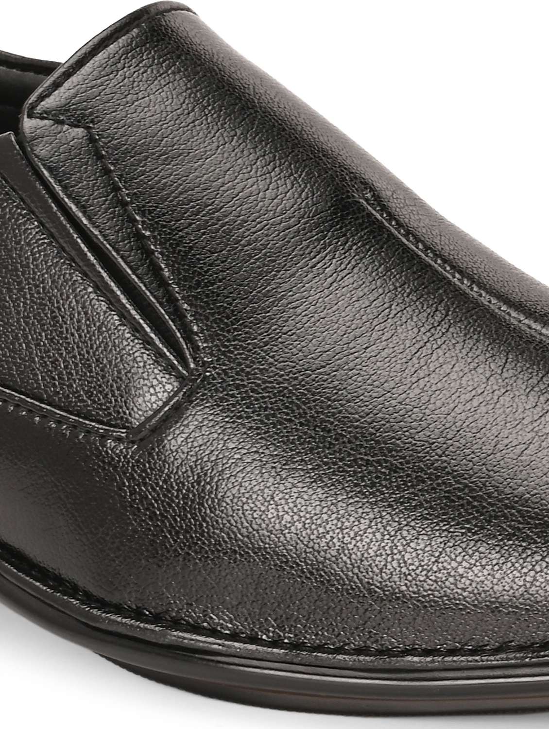 men black slip on formal shoes - 22518463 -  Standard Image - 4