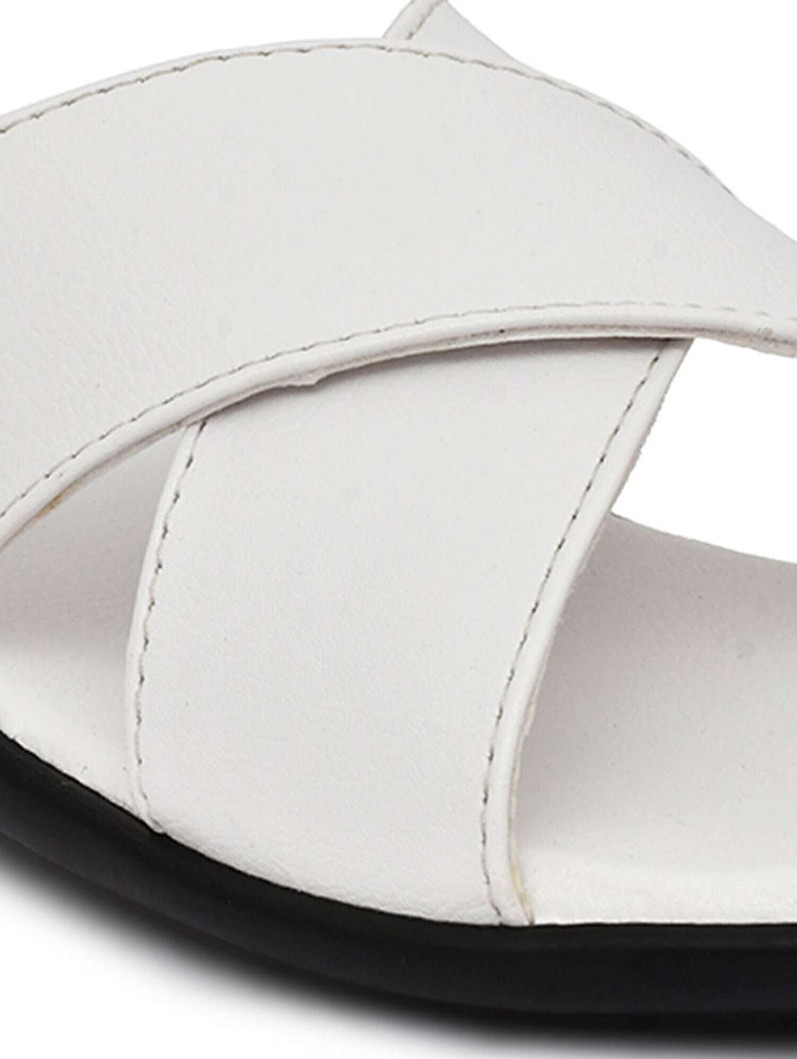 men white slip on sandal - 22518470 -  Standard Image - 4