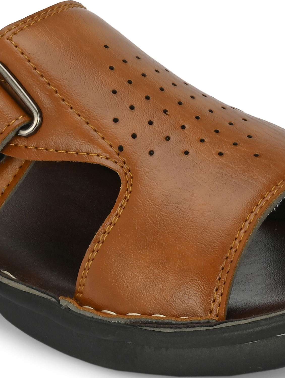 men tan slip on sandal - 22518480 -  Standard Image - 4