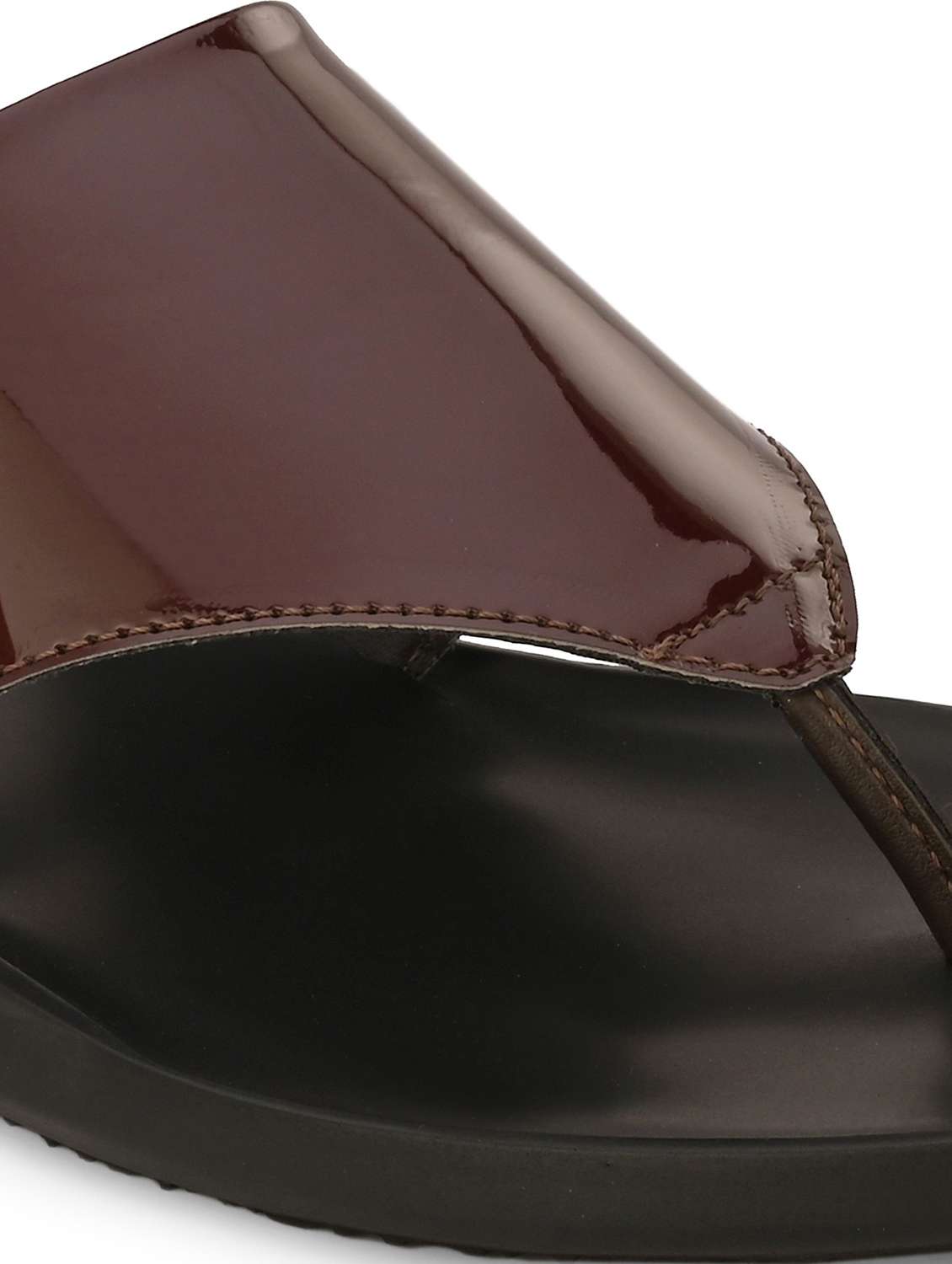Men Brown Toe Seperator Sandal - 22518487 -  Standard Image - 4