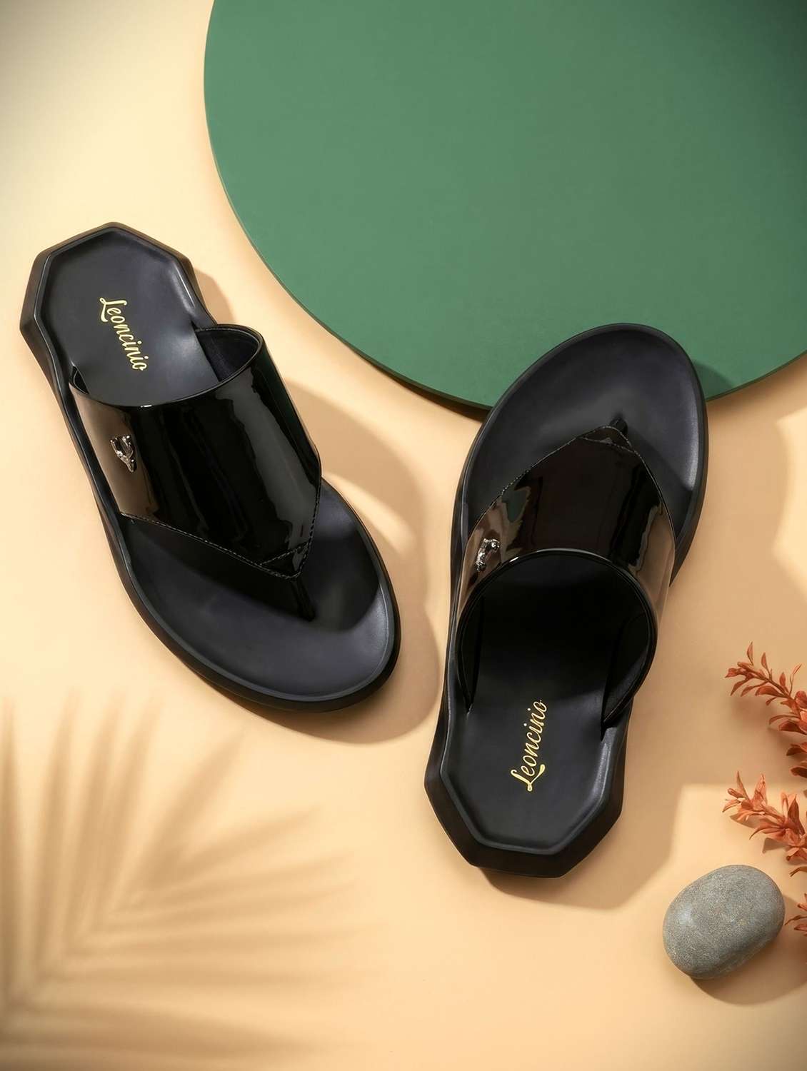 men black toe seperator sandal - 22518491 -  Standard Image - 1
