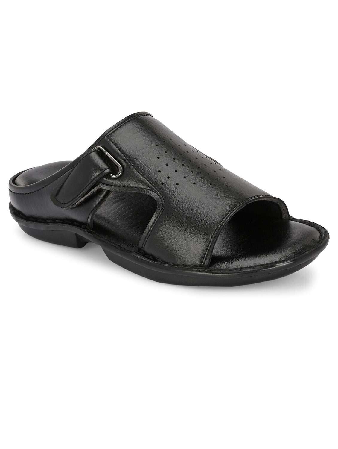 men black slip on sandal - 22518492 -  Standard Image - 1