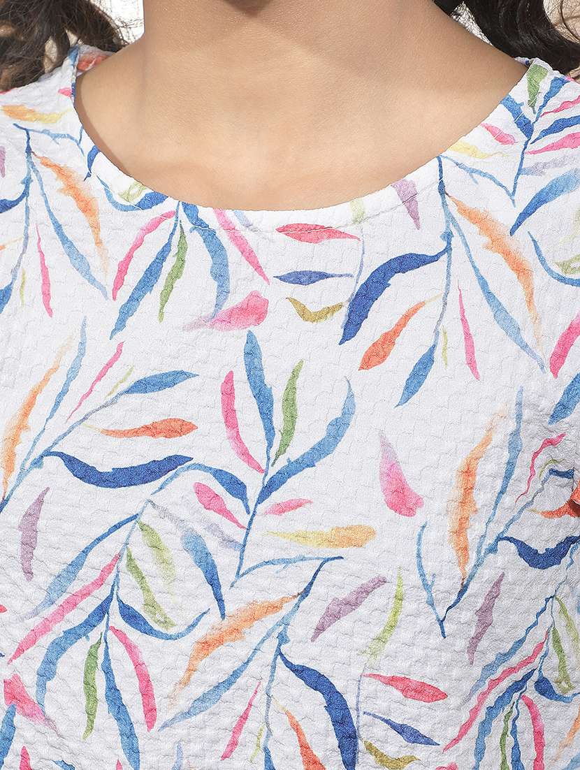 girls printed round neck top - 22518661 -  Standard Image - 1