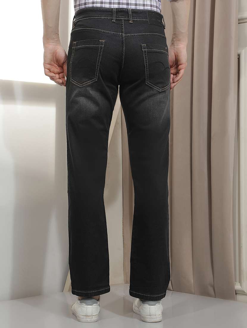 Men Washed Mid Rise Full Length Straight Jeans - 22518718 -  Standard Image - 4
