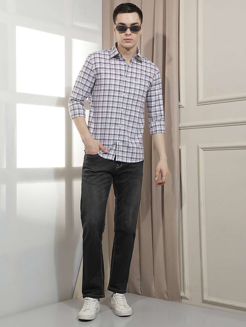 Men Washed Mid Rise Full Length Straight Jeans - 22518718 -  Standard Image - 6