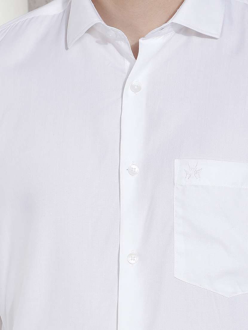 Men Solid Long Sleeve Slim Fit Casual Shirt - 22518759 -  Standard Image - 1