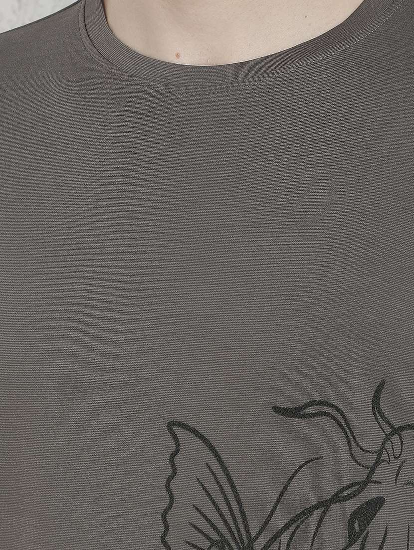Men Printed Round Neck Regular T-shirt - 22518808 -  Standard Image - 1