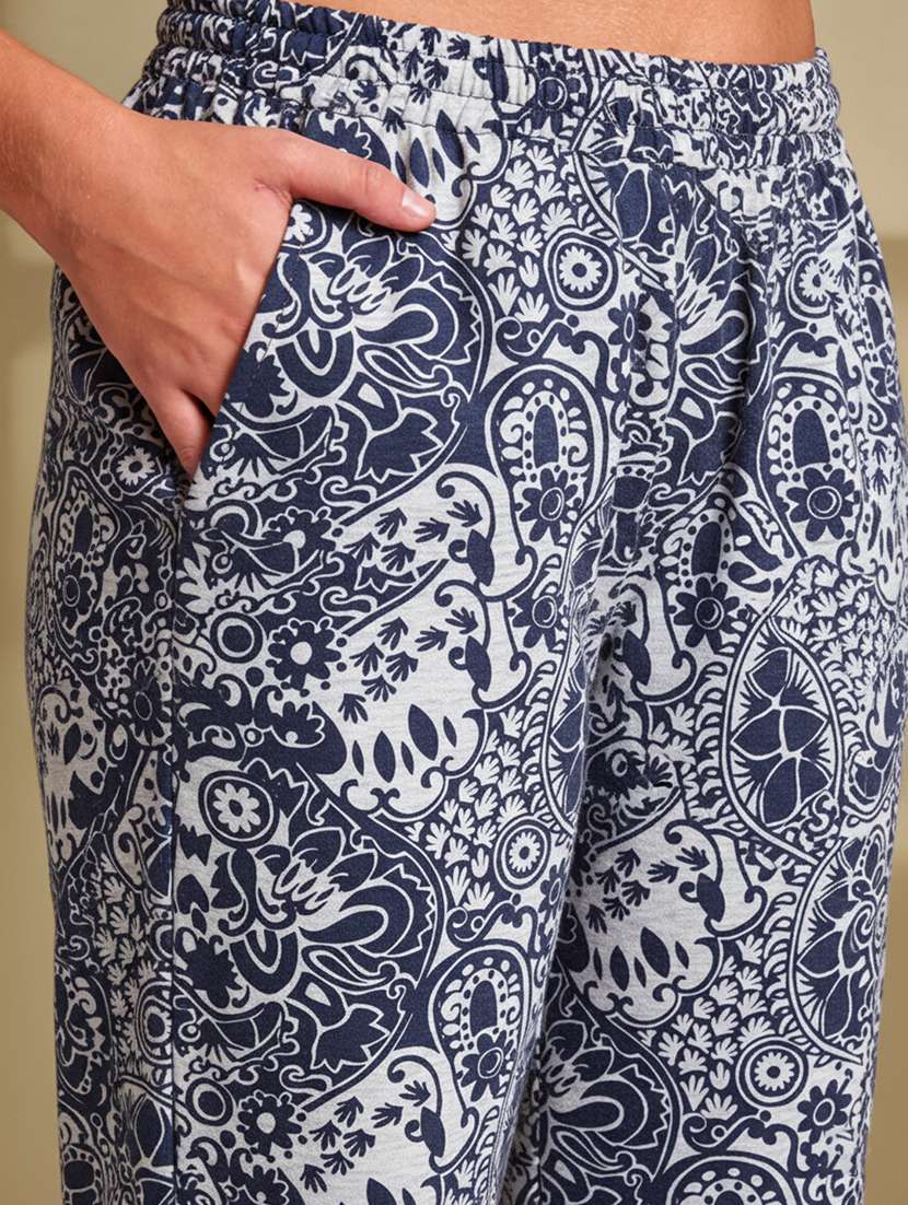 Women Printed Mid Rise Pajama - 22519022 -  Standard Image - 1