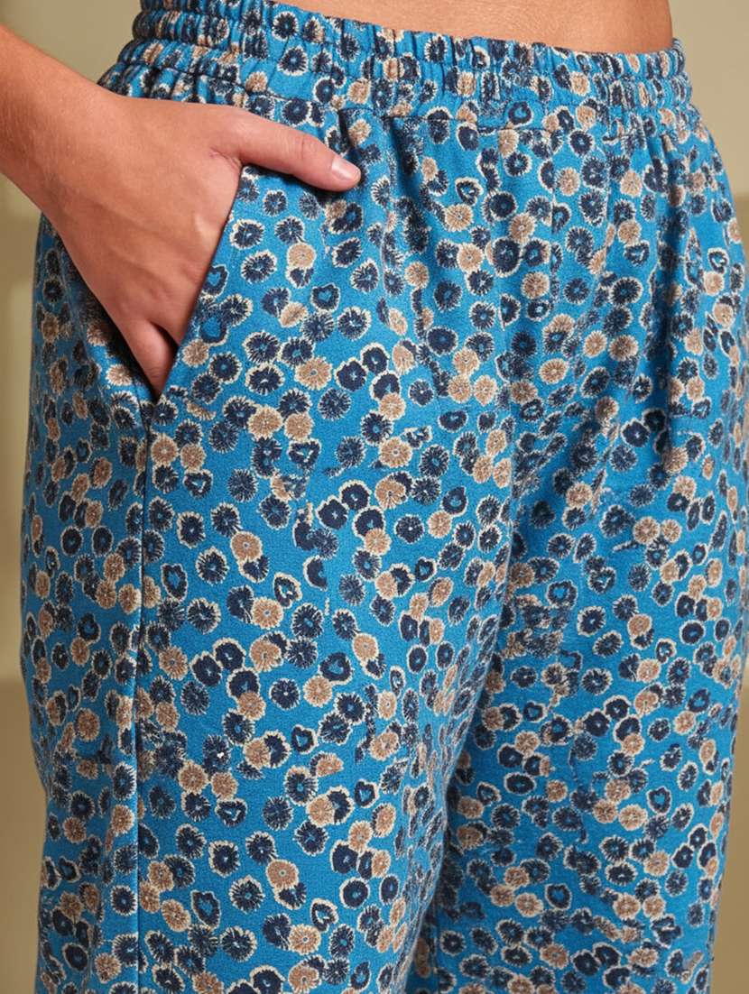 Women Printed Mid Rise Pajama - 22519024 -  Standard Image - 1