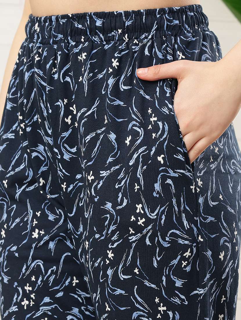 women printed mid rise pajama - 22519030 -  Standard Image - 1