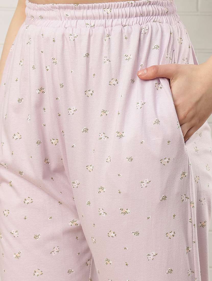 women printed mid rise pajama - 22519038 -  Standard Image - 1