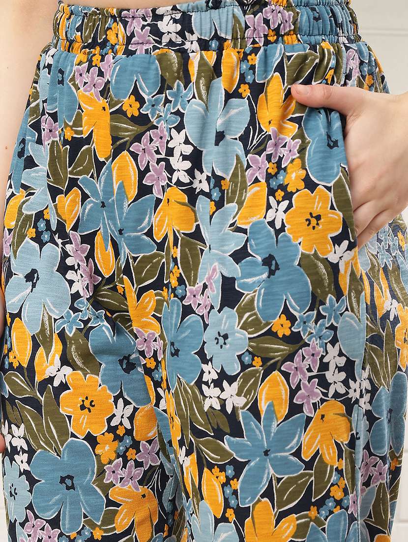 women printed mid rise pajama - 22519039 -  Standard Image - 1
