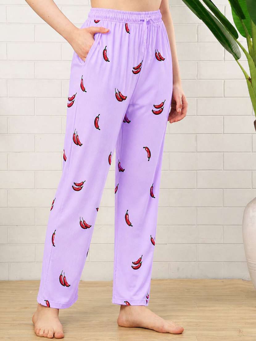 women printed mid rise pajama - 22519044 -  Standard Image - 1