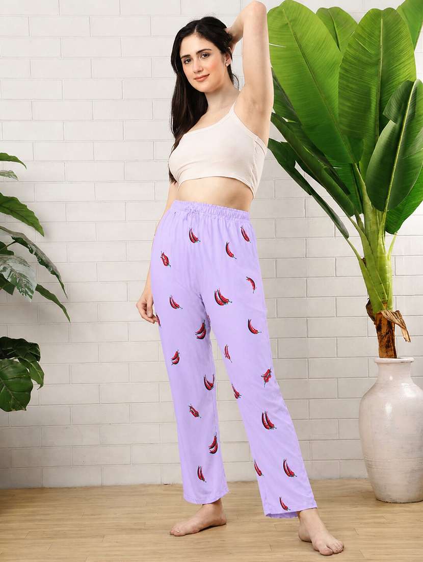 women printed mid rise pajama - 22519044 -  Standard Image - 4