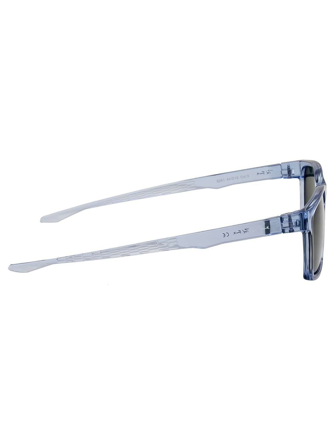 blue-green sports aesthetic mens sunglasses with polarised and uv protected lens - 22519059 -  Standard Image - 4