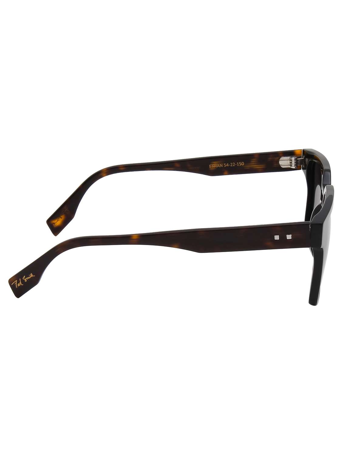 ted smith unisex black aesthetic square luxury acetate sunglasses with polarised lens - 22519064 -  Standard Image - 4
