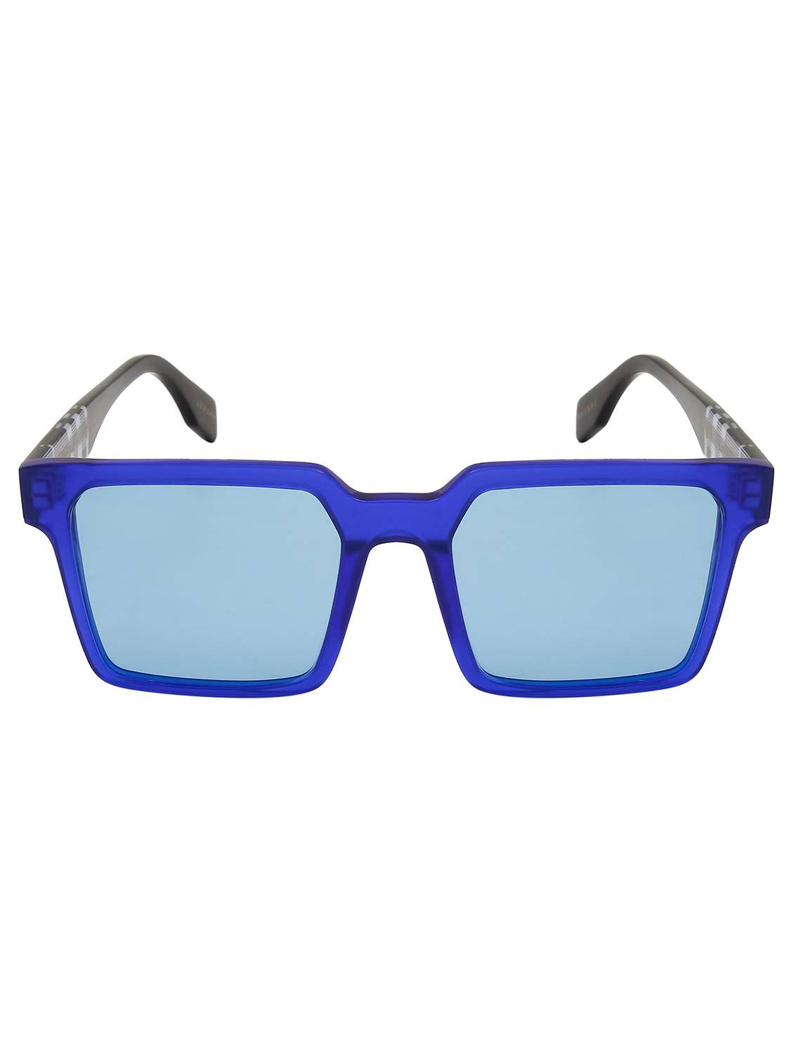 ted smith unisex blue aesthetic square premium acetate sunglasses with polarised lens - 22519065 -  Standard Image - 1