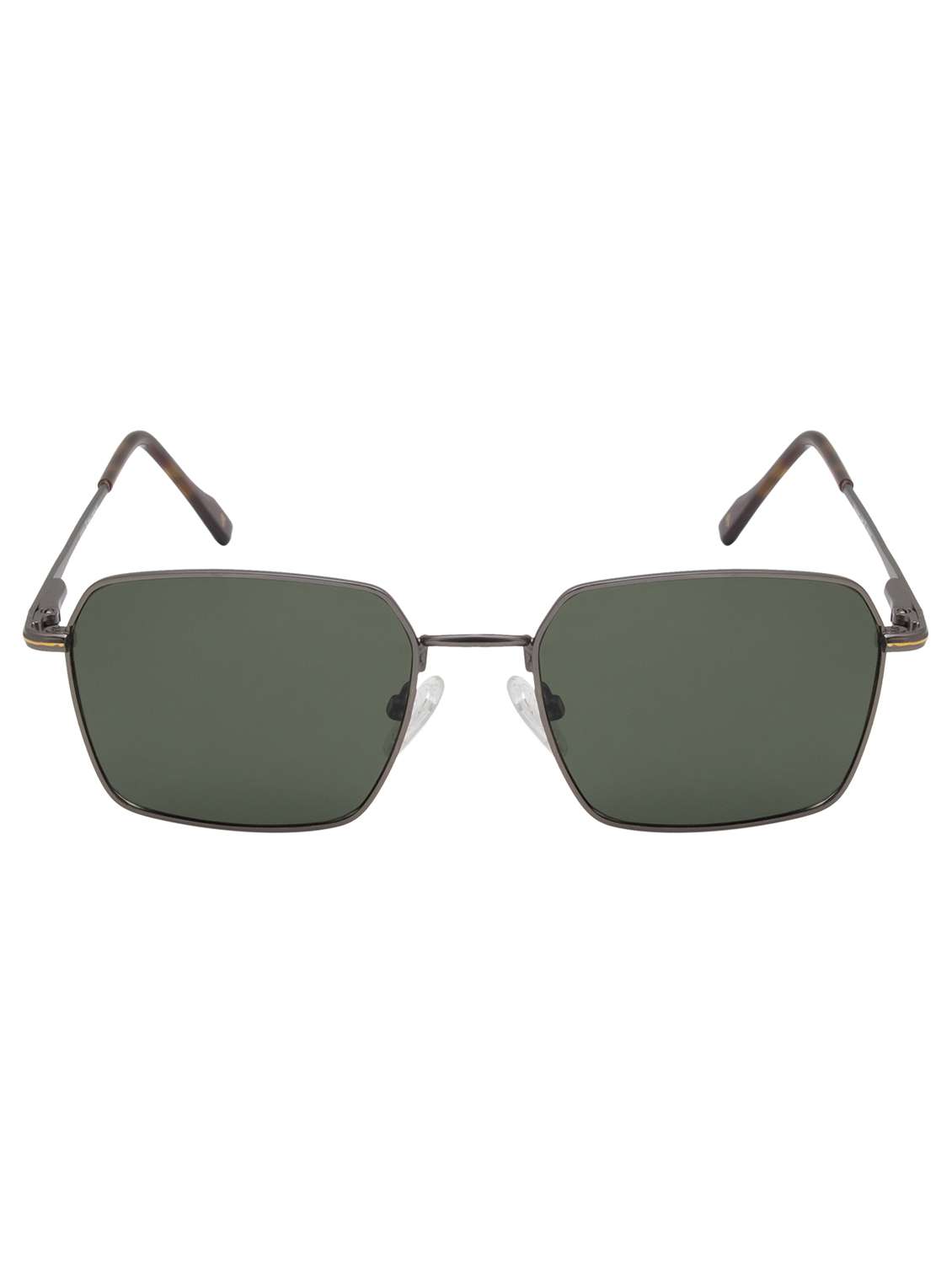 ted smith unisex gun-green metal square sunglasses with polarised lens - 22519076 -  Standard Image - 1
