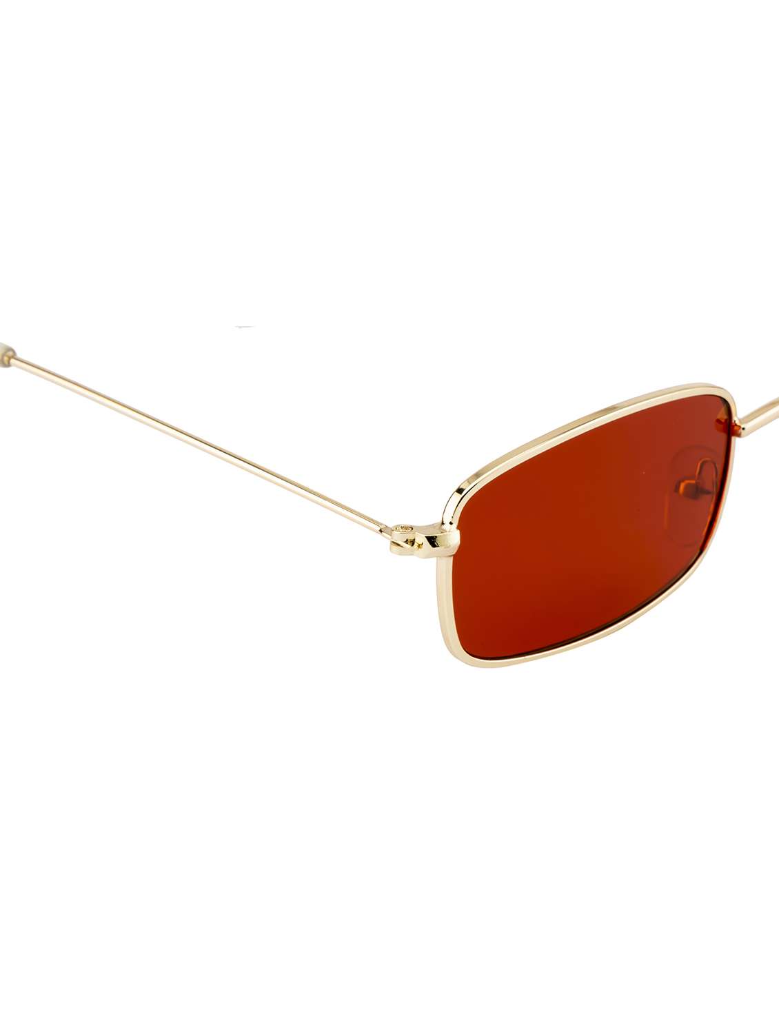 ted smith unisex red lens & gold-toned wayfarer sunglasses with uv protected lens - 22519091 -  Standard Image - 4