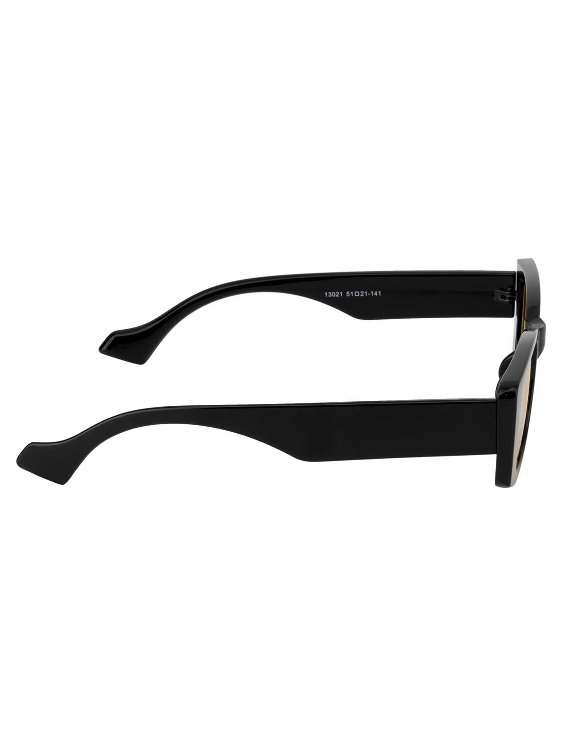 ted smith yellow lens & black rectangle sunglasses with uv protected lens - 22519093 -  Standard Image - 4
