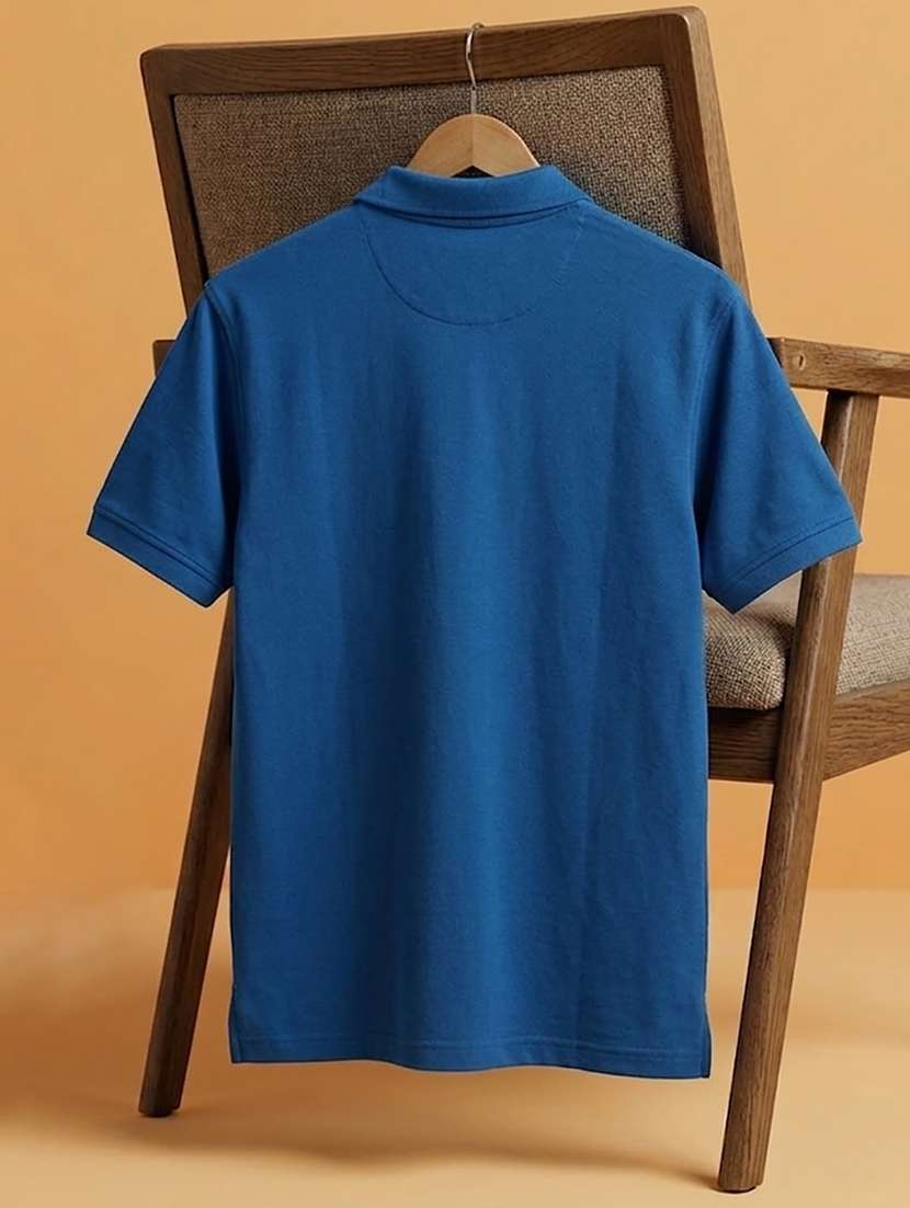 men solid short sleeve regular fit polo t-shirt - 22520670 -  Standard Image - 4