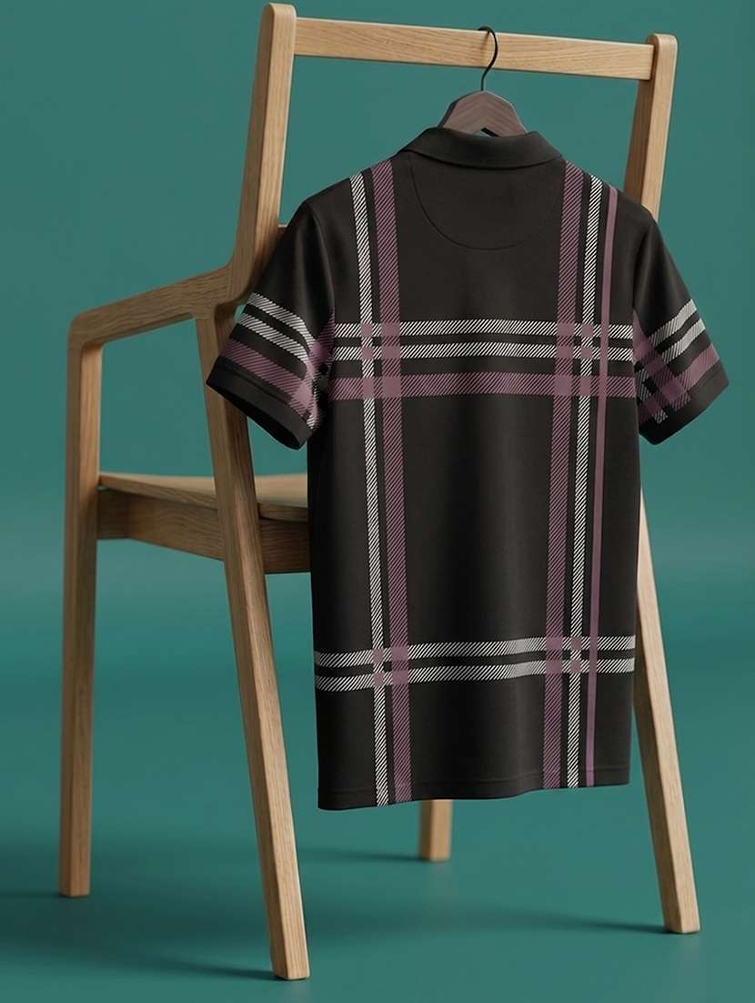 black polyester placement print tshirt - 22520673 -  Standard Image - 4