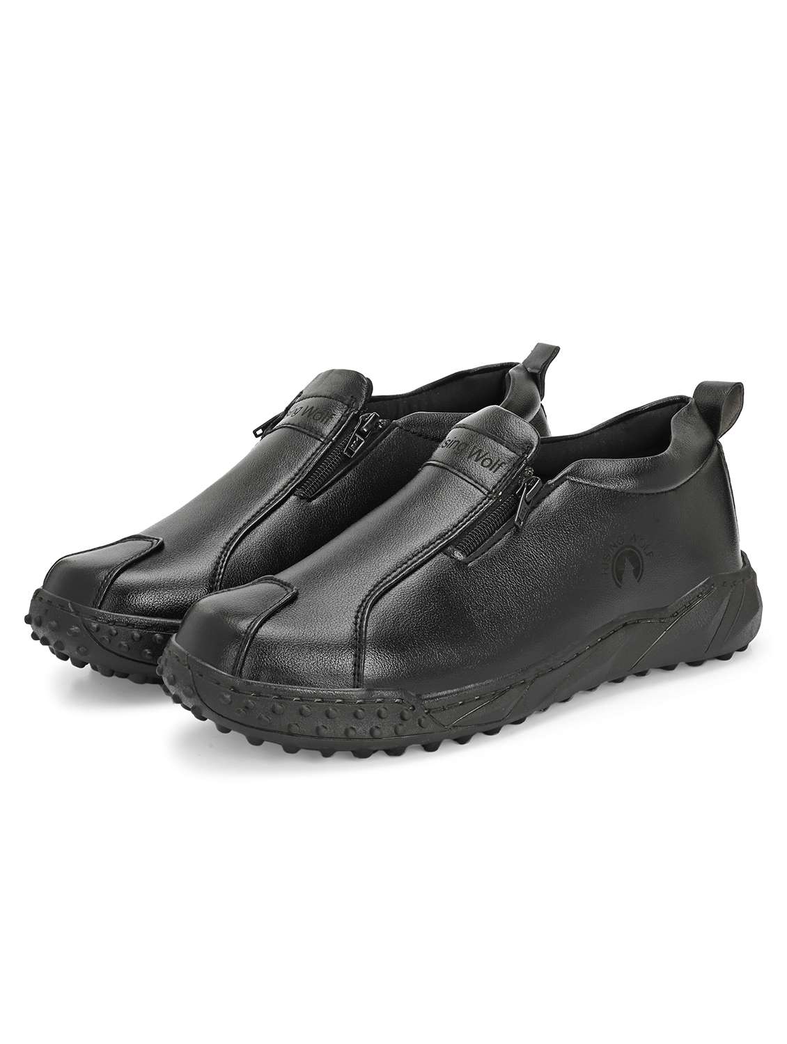 men black slip on caual shoes - 22520736 -  Standard Image - 1