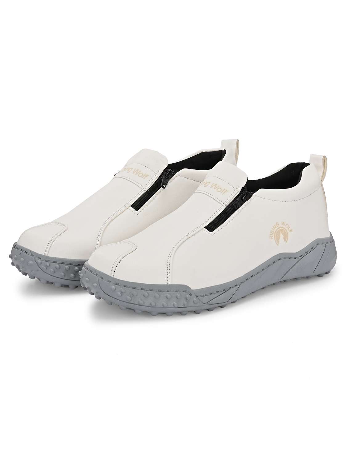 men white slip on caual shoes - 22520737 -  Standard Image - 1
