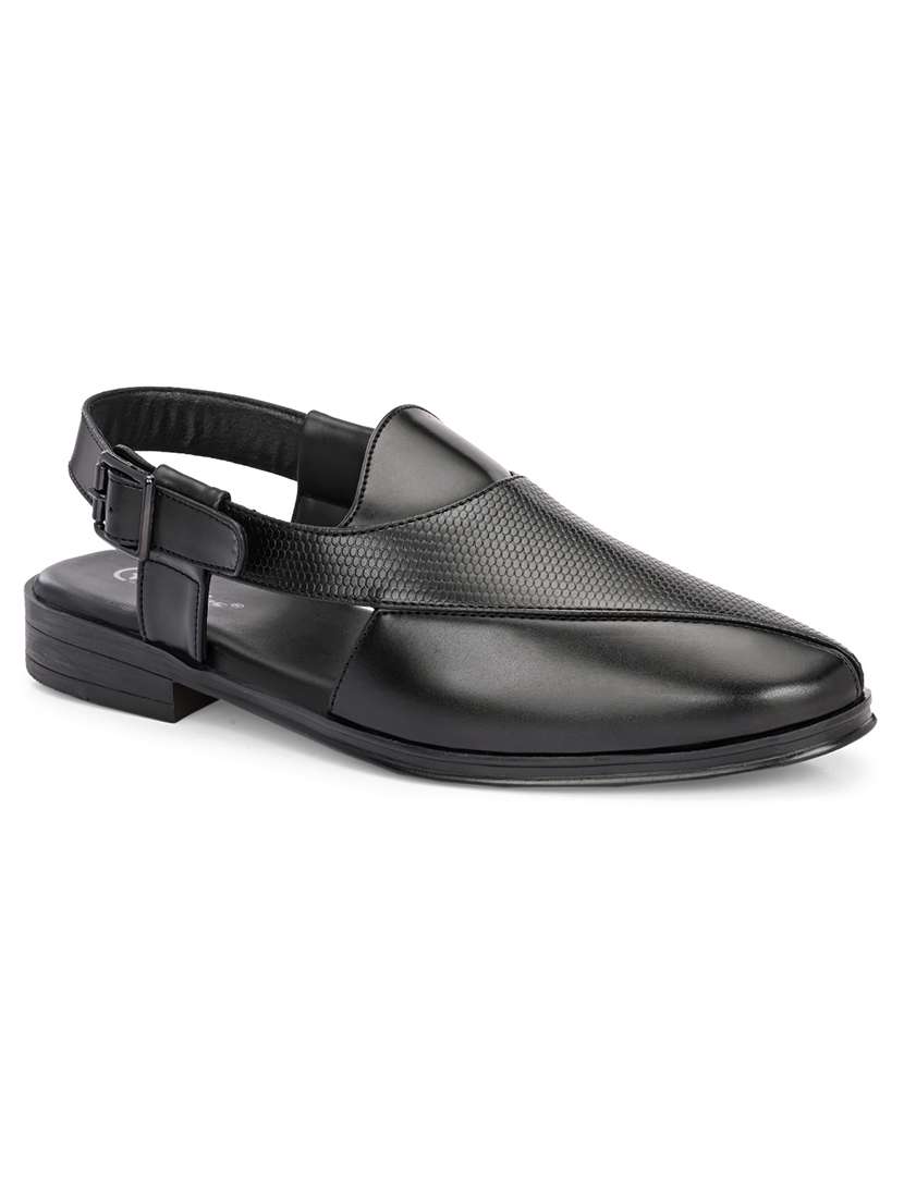 Men Solid Back Strap Sandal - 22520794 -  Standard Image - 1