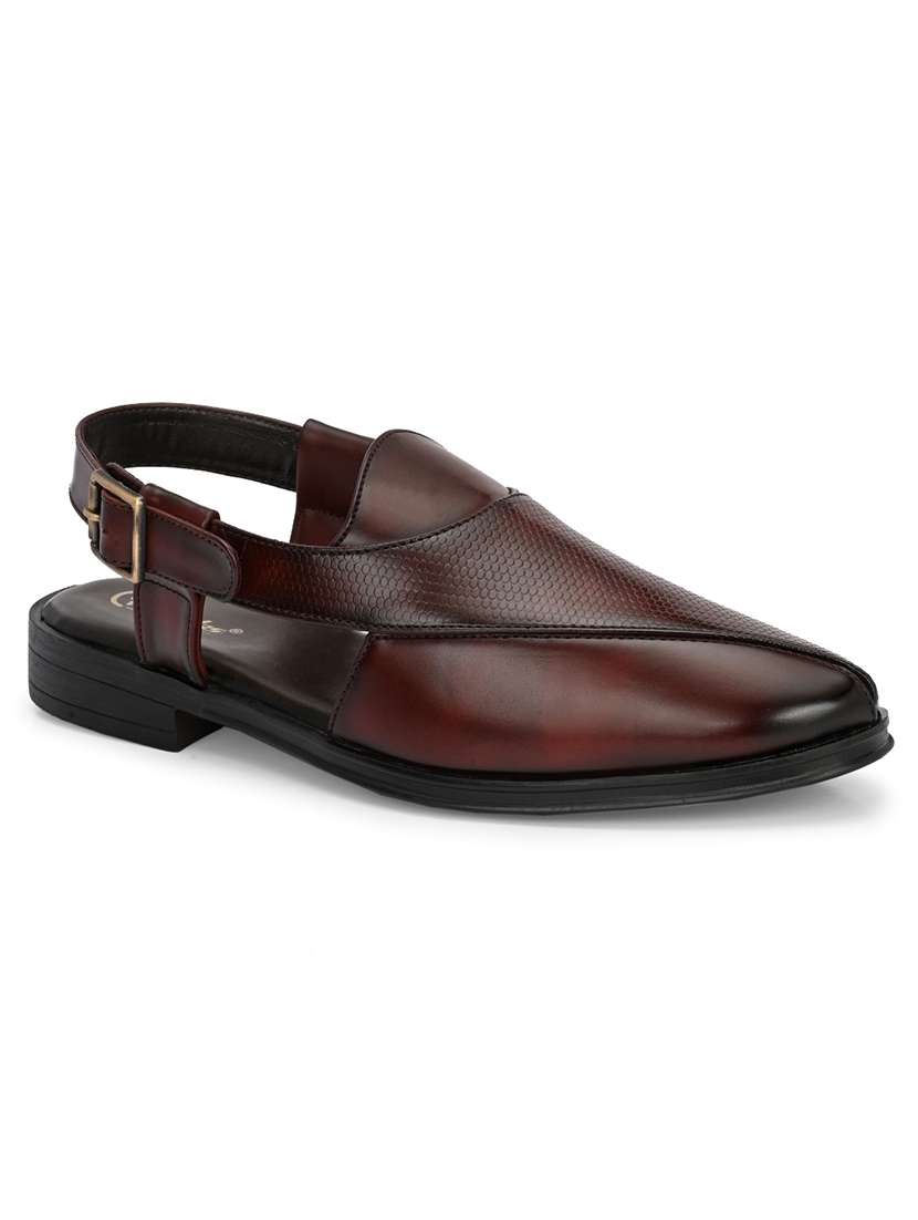 men solid back strap sandal - 22520795 -  Standard Image - 1