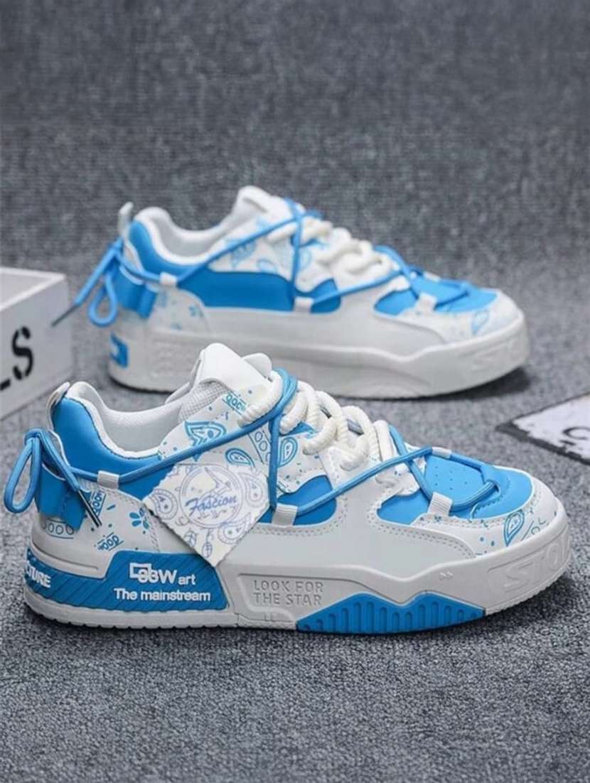 men color block lace up sneaker - 22520899 -  Standard Image - 1
